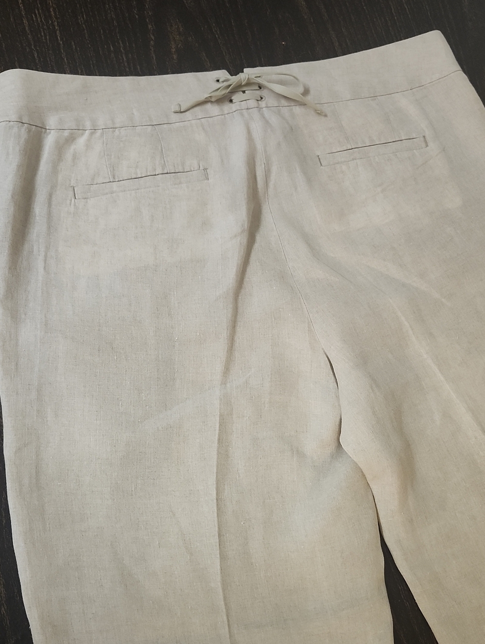 J. Crew Linen Sailor Pants Wide Leg Vintage Style Size 10 - Picture 7 of 10